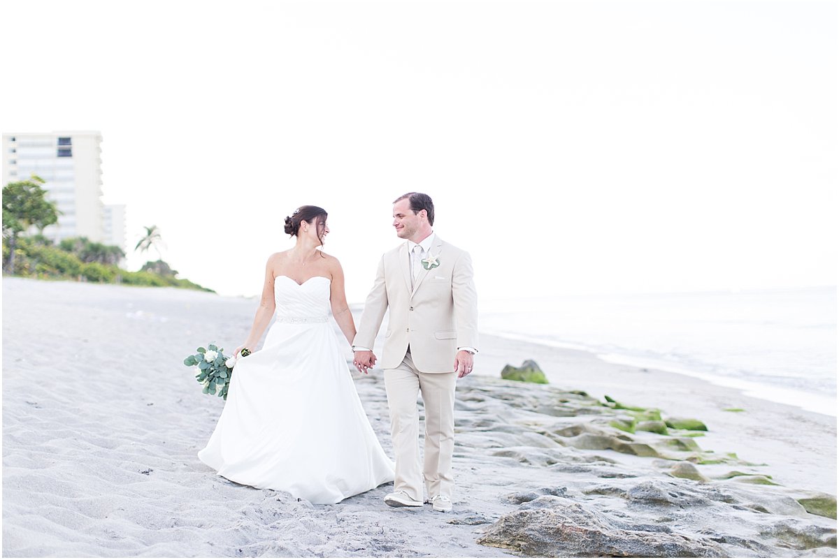 beach wedding brides