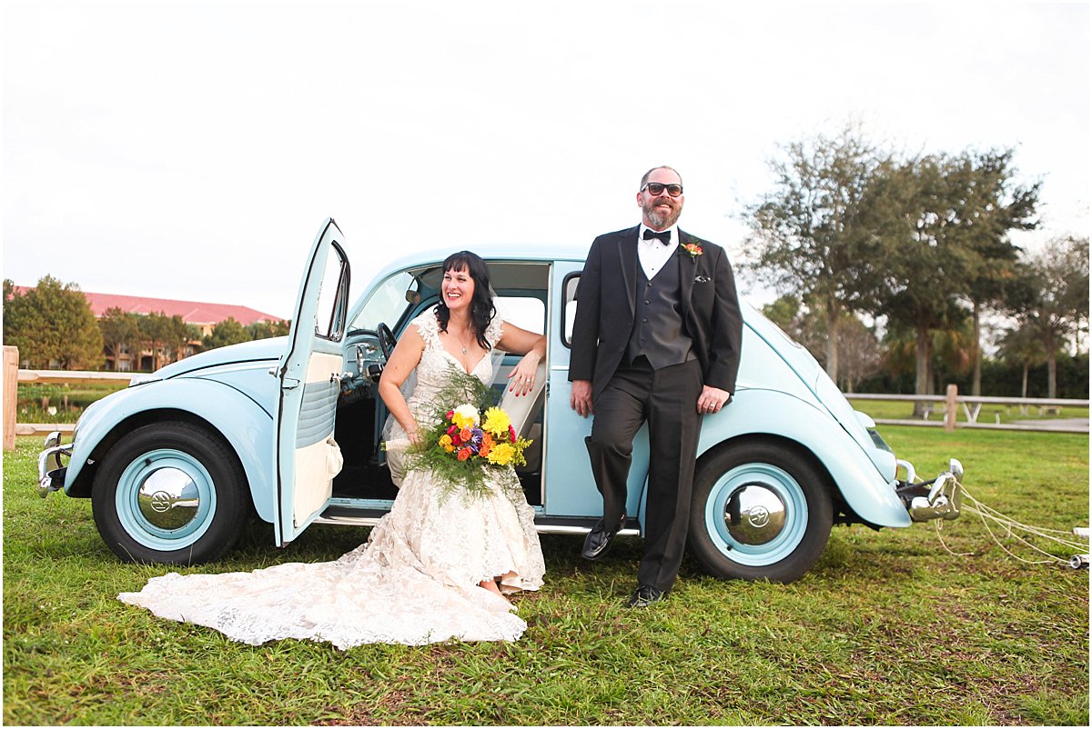 VW Bug Wedding Transportation | Palm Beach, FL | Married in Palm Beach | www.marriedinpalmbeach.com | Krystal Zaskey Photography