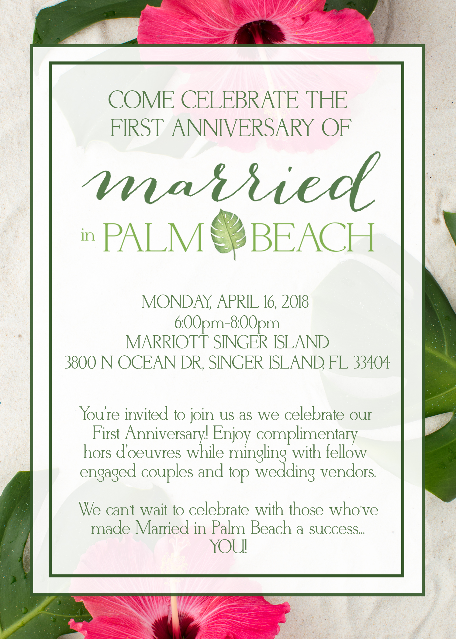 Married in Palm Beach 1st Anniversary Party