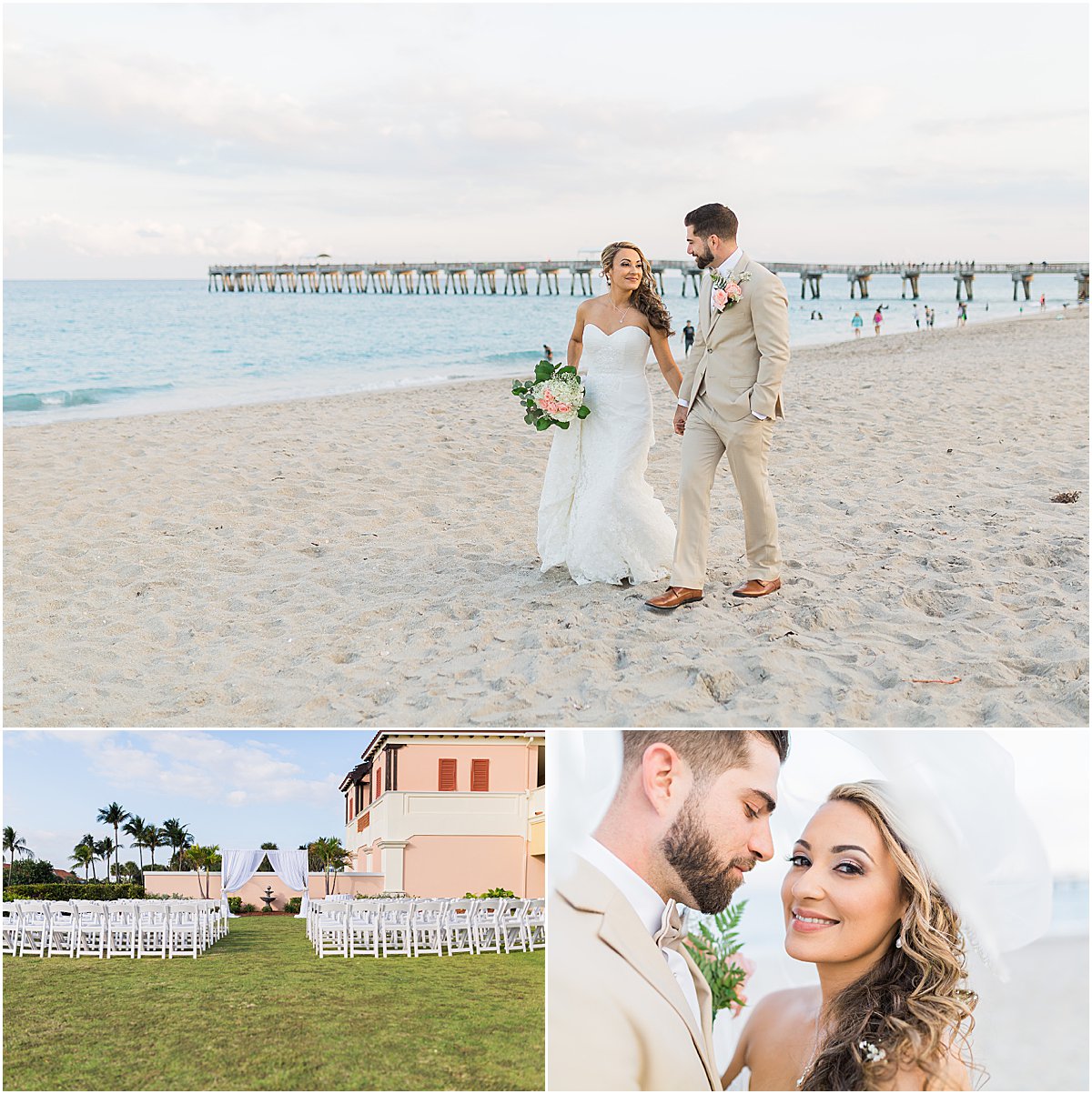 Simple and Romantic Wedding at Lake Worth Casino Ballroom | Married in Palm Beach | www.marriedinpalmbeach.com | Paper Tree Photography