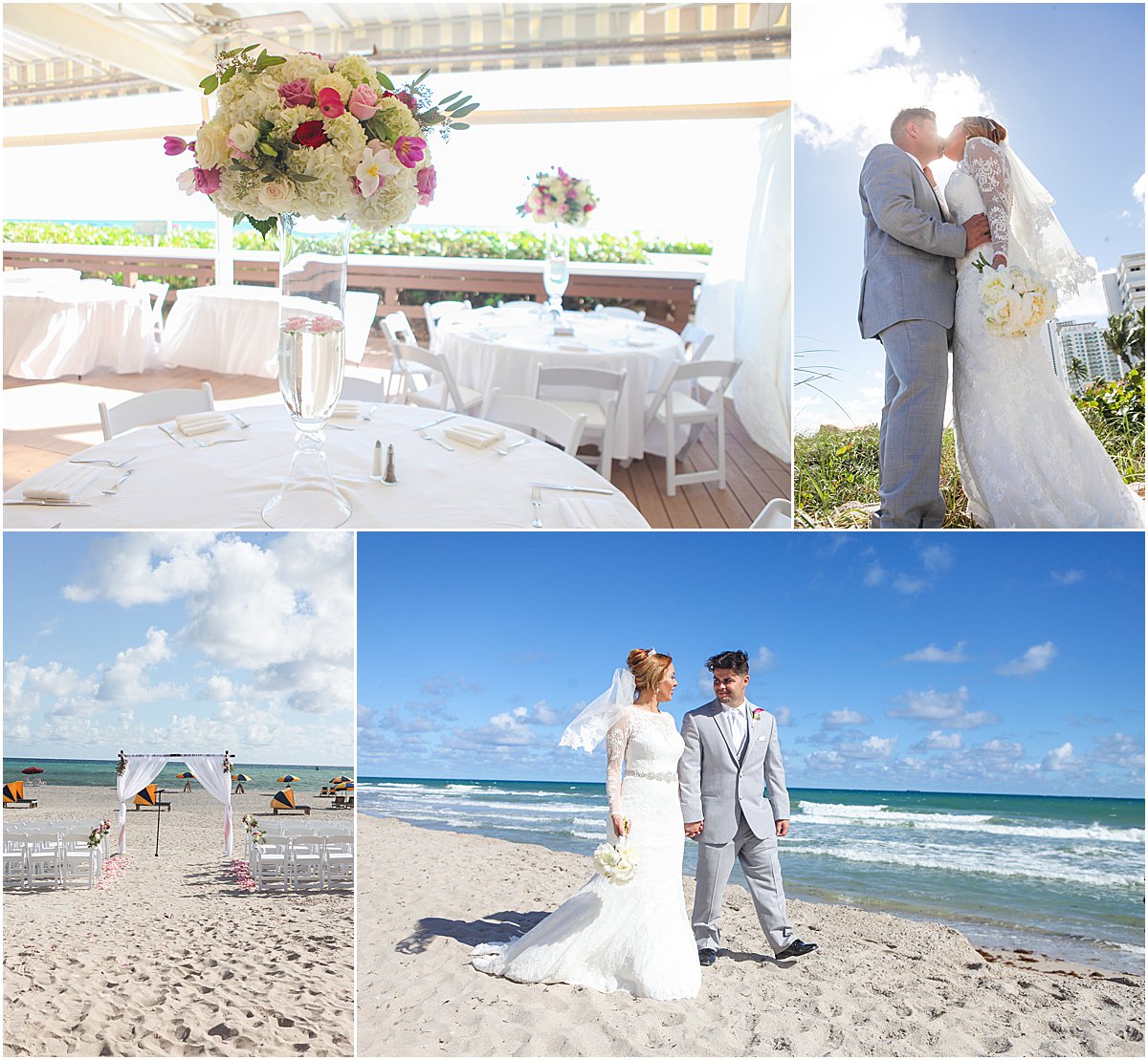 Elegant Beach Wedding at Hilton Singer Island | Married in Palm Beach | www.marriedinpalmbeach.com | Krystal Zaskey Photography