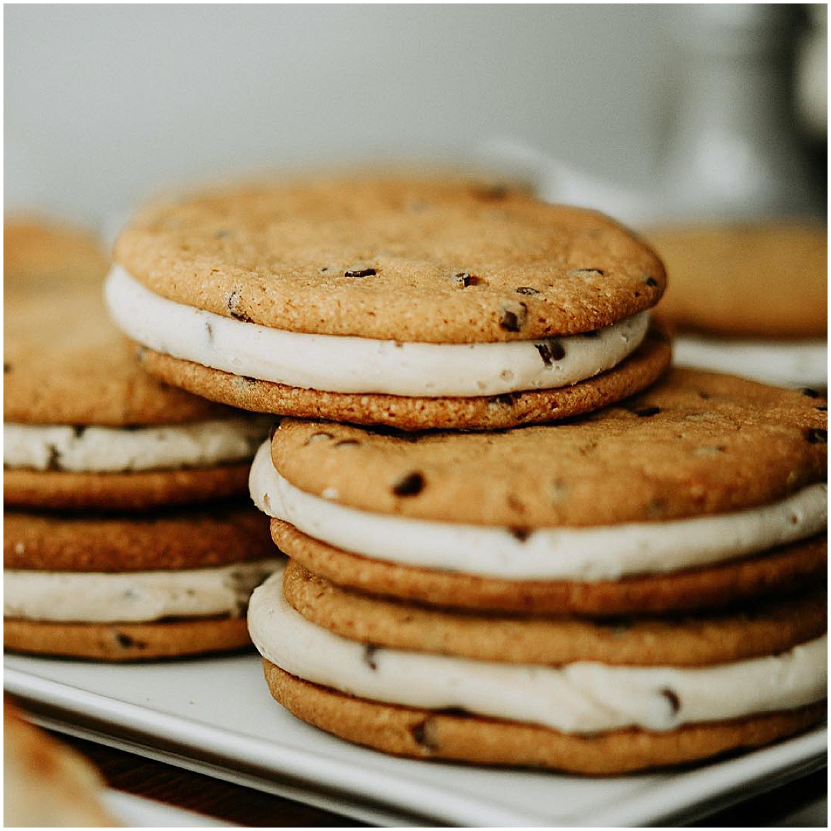 Chocolate chip cookie sandwiches from Parlour Bakery for a Palm Beach wedding