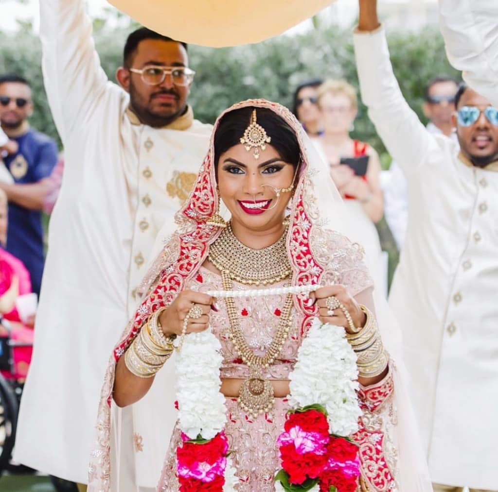 White and Pink Indian Wedding | Palm Beach, FL | Married in Palm Beach | www.marriedinpalmbeach.com | Blink & Co Photography