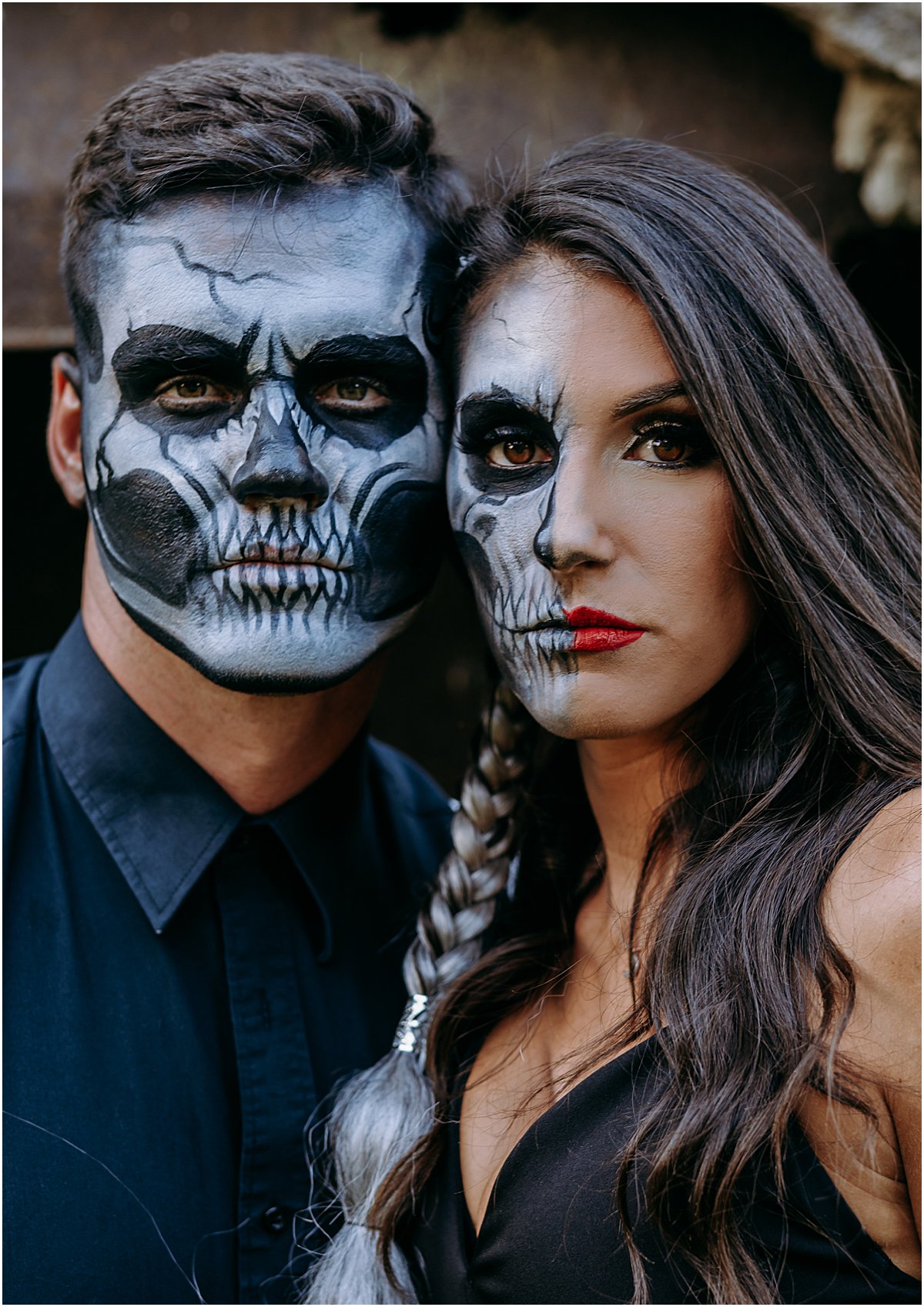 Halloween Face Paint | Halloween Wedding Ideas | Palm Beach, FL | Married in Palm Beach | www.marriedinpalmbeach.com | Samantha Farmer Photography