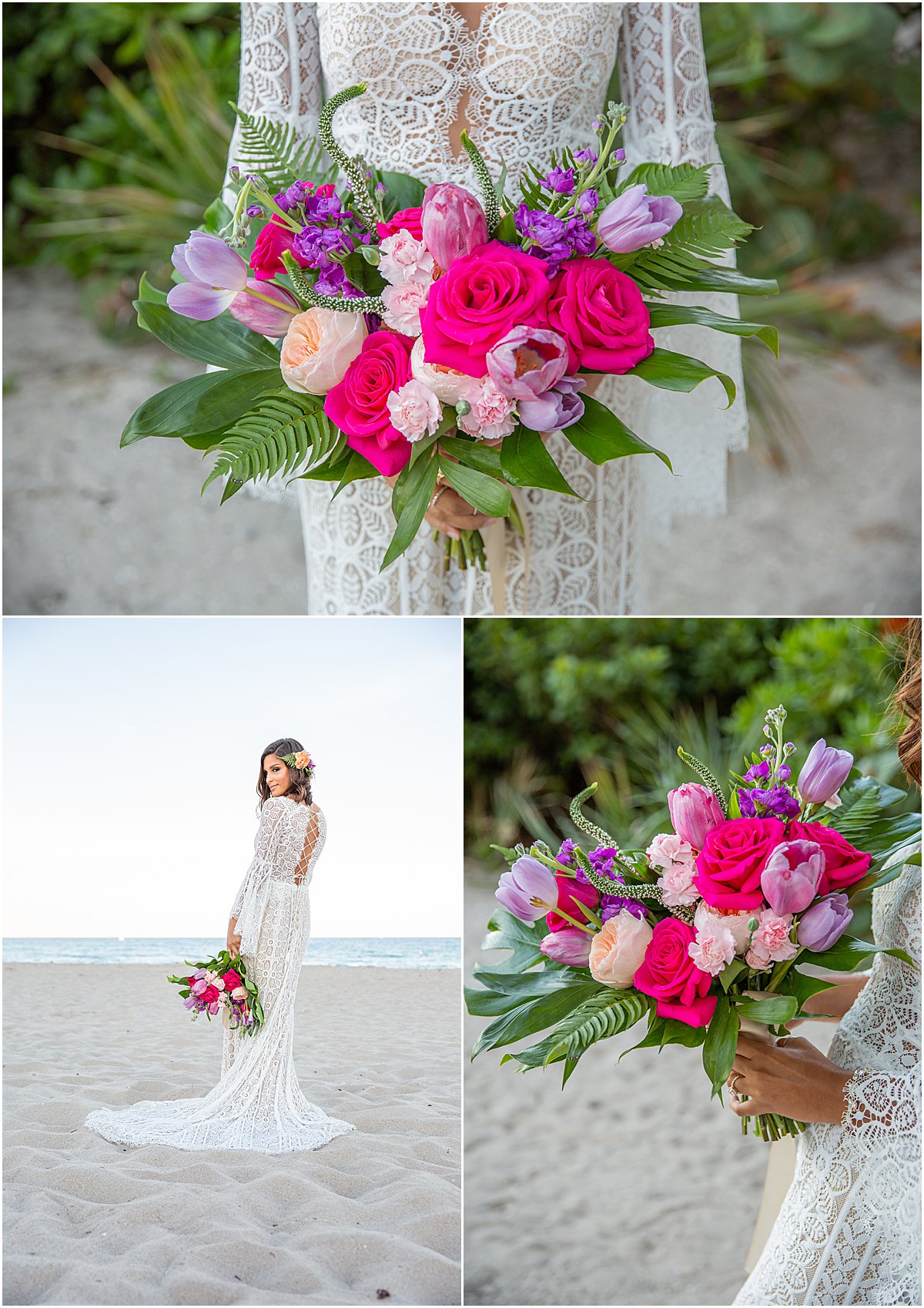 Tropical Chic Wedding Bridal Bouquet | Marriott Singer Island | Palm Beach, FL | Married in Palm Beach | www.marriedinpalmbeach.com | Krystal Zaskey Photography