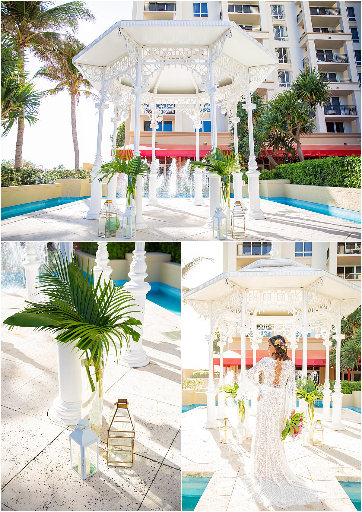 Tropical Chic Wedding Ceremony | Marriott Singer Island | Palm Beach, FL | Married in Palm Beach | www.marriedinpalmbeach.com | Krystal Zaskey Photography