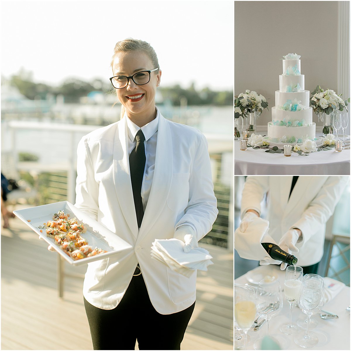 Modern, Elegant Wedding Catering | Pelican Club | Jupiter, FL | Married in Palm Beach | www.marriedinpalmbeach.com | Karla Korn Photography