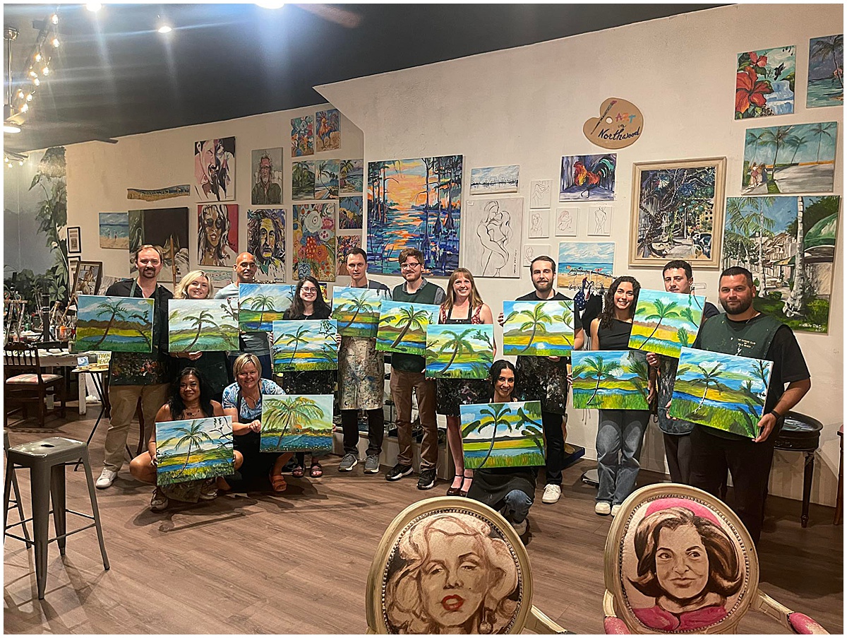 Bachelorette Party Ideas | West Palm Beach, FL | Married in Palm Beach | www.marriedinpalmbeach.com | Art on Northwood