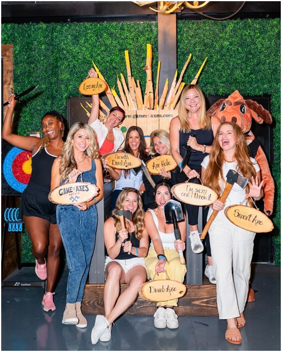 Bachelorette Party Ideas | West Palm Beach, FL | Married in Palm Beach | www.marriedinpalmbeach.com | Game of Axes