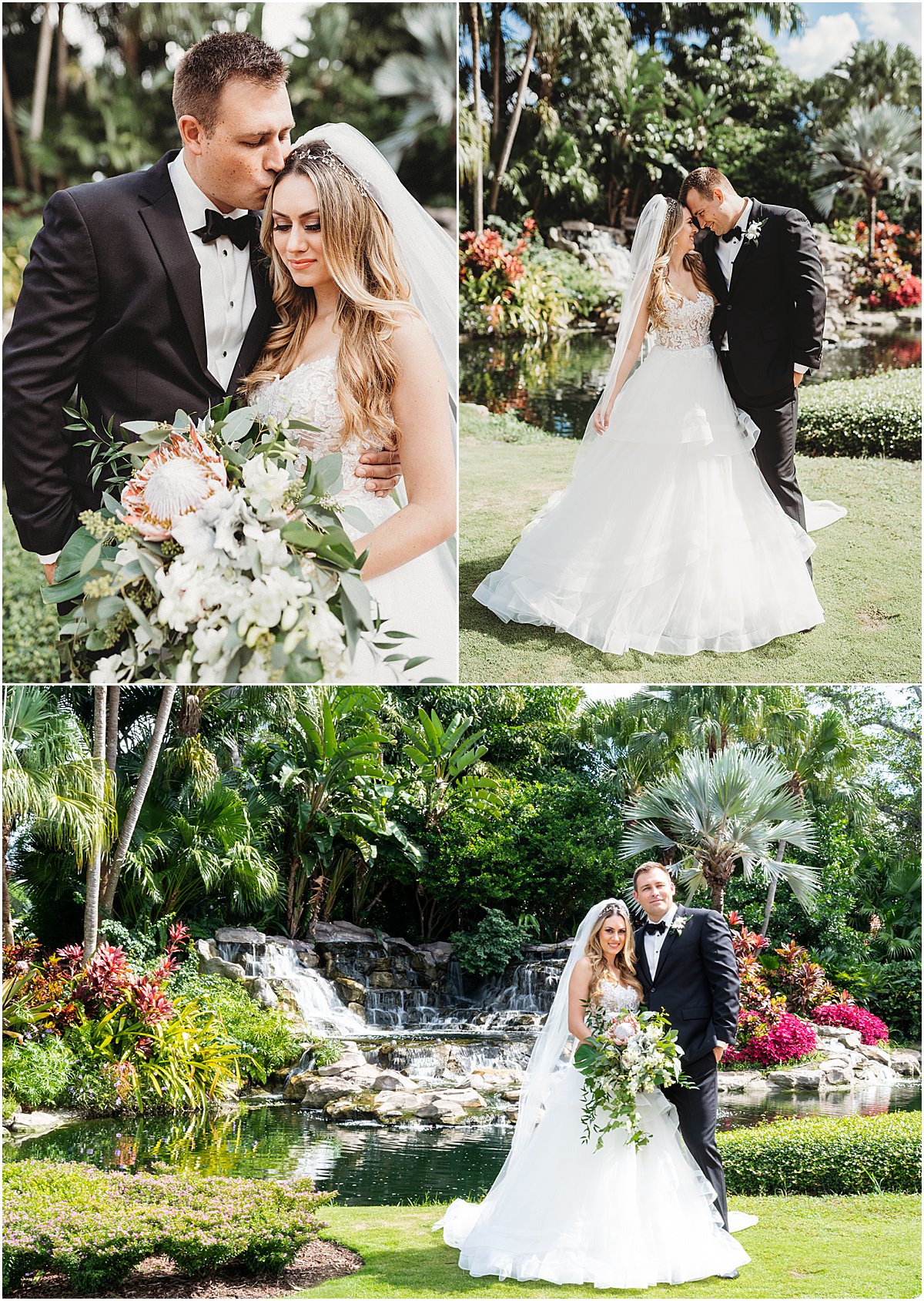 Garden Waterfall Wedding | Deer Creek Country Club | Boca Raton FL | Married in Palm Beach | www.marriedinpalmbeach.com | Organic Moments Photography