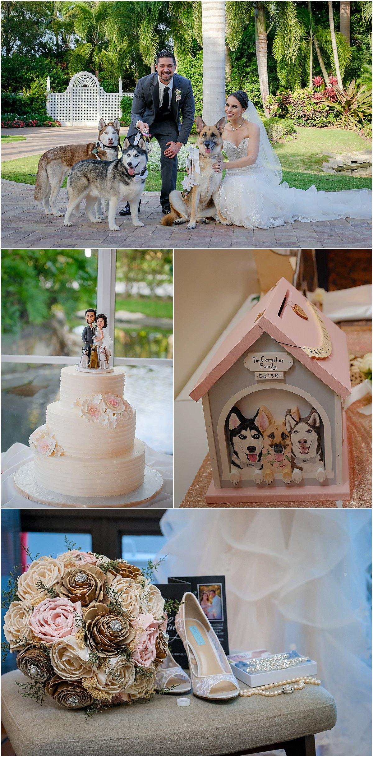 Elegant Dog Friendly Wedding | Deer Creek Country Club | Boca Raton, FL | Married in Palm Beach | www.marriedinpalmbeach.com | Flavio Studios