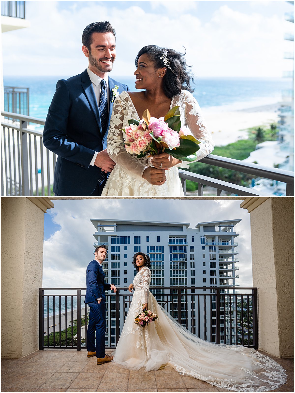 Elegant Classic Blue Wedding | Marriott Singer Island | Palm Beach, FL | Married in Palm Beach | www.marriedinpalmbeach.com | Organic Moments Photography