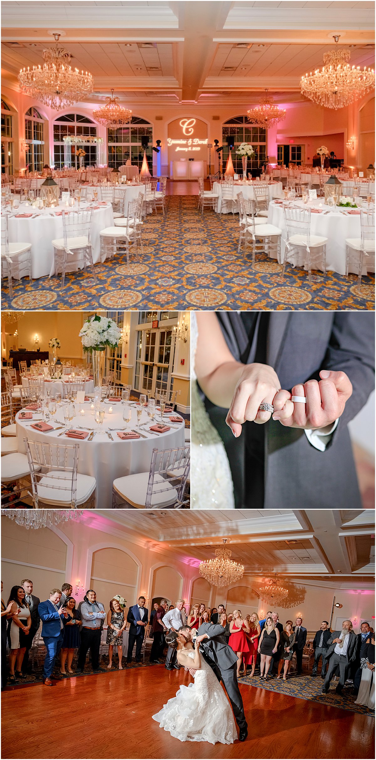 Elegant Blush and Crimson Wedding | Deer Creek Country Club | Boca Raton, FL | Married in Palm Beach | www.marriedinpalmbeach.com | Flavio Studios