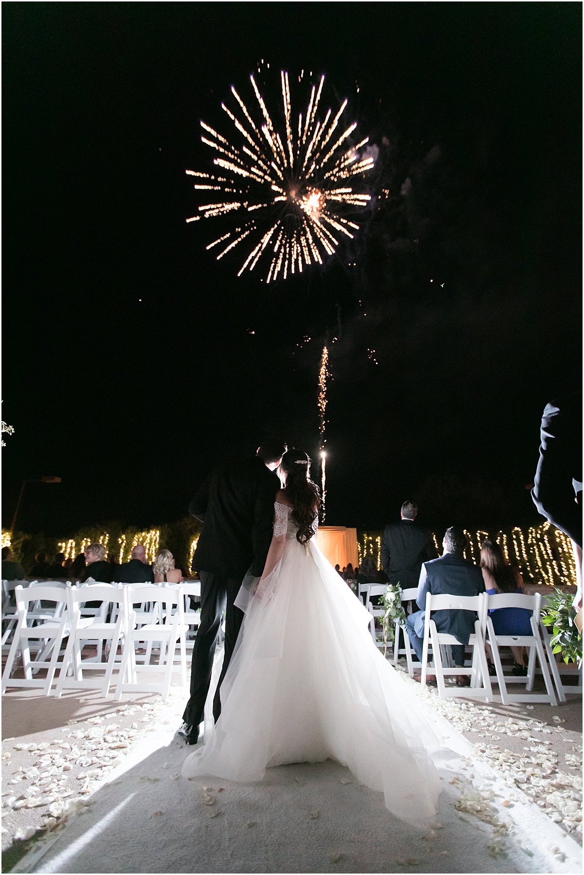 Christmas Wedding Ideas | Wedding Firework Display | Palm Beach, FL | Married in Palm Beach | www.marriedinpalmbeach.com | Katina Patriquin Photography | Rackel Gehlsen Weddings and Events