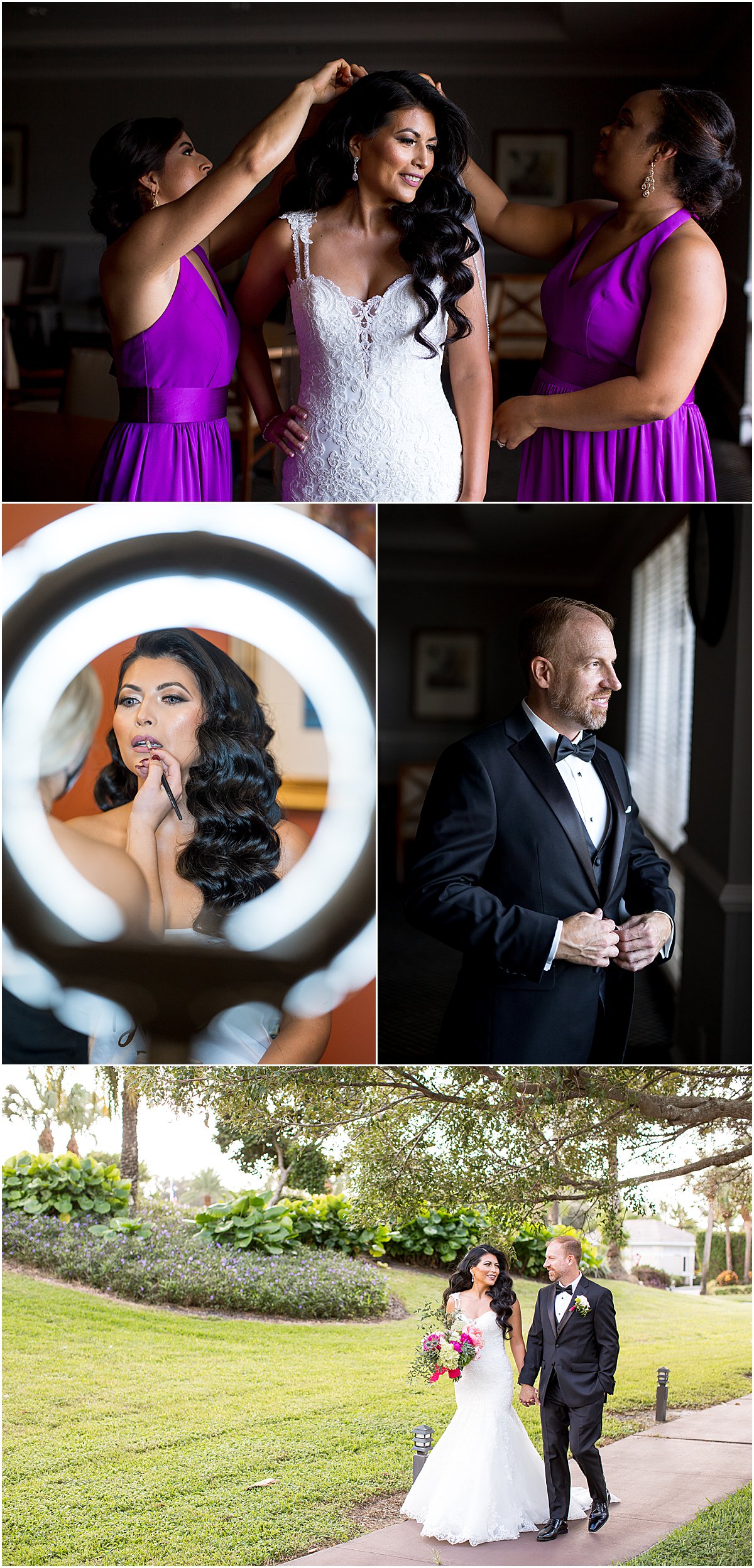 Elegant Purple, Pink, and White Wedding | Indian Spring Country Club | Boynton Beach Florida | Married in Palm Beach | www.marriedinpalmbeach.com | Poirier Wedding Photography