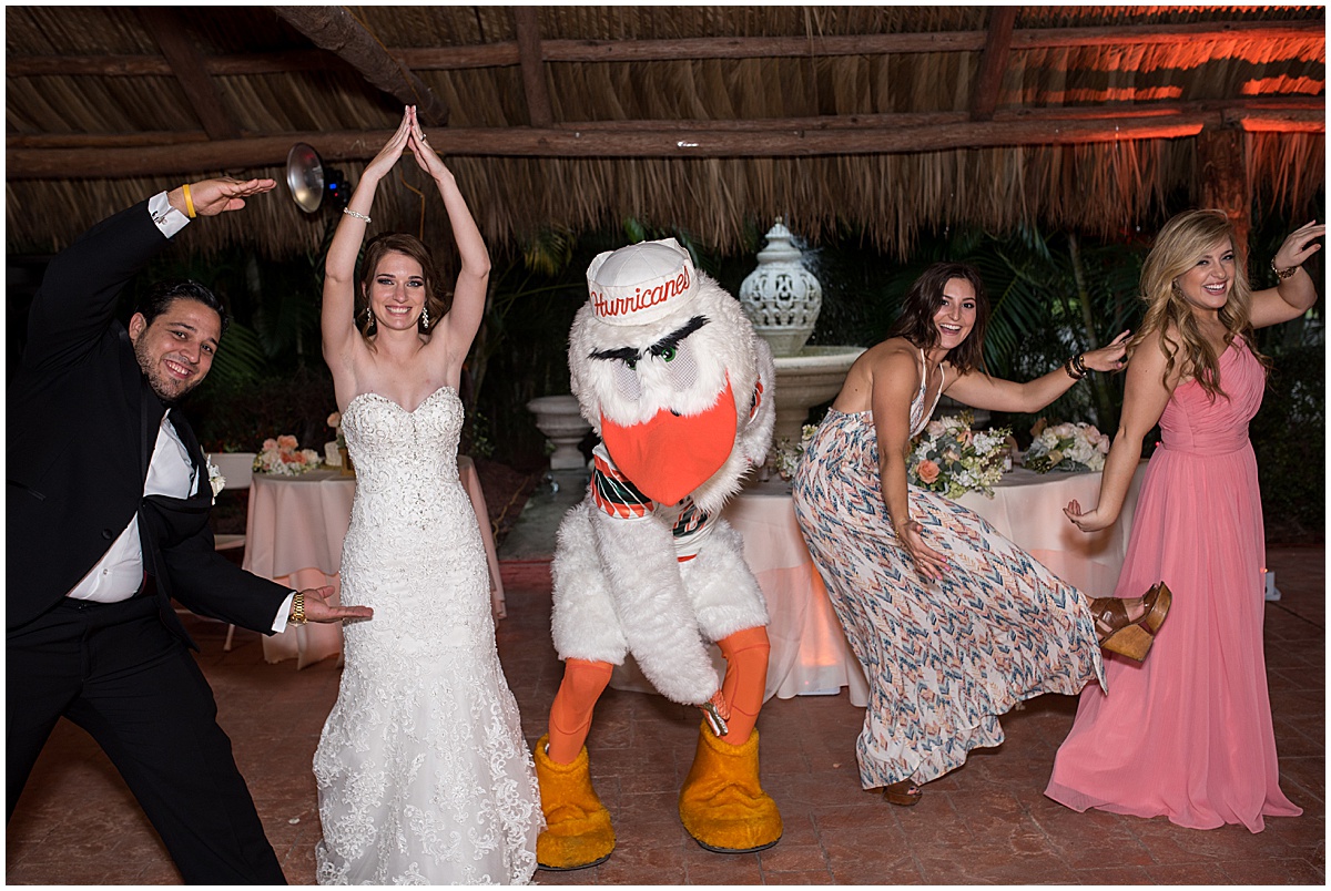 University of Miami Mascot Sebastian Wedding | West Palm Beach, FL | Married in Palm Beach | www.marriedinpalmbeach.com | Organic Moments Photography