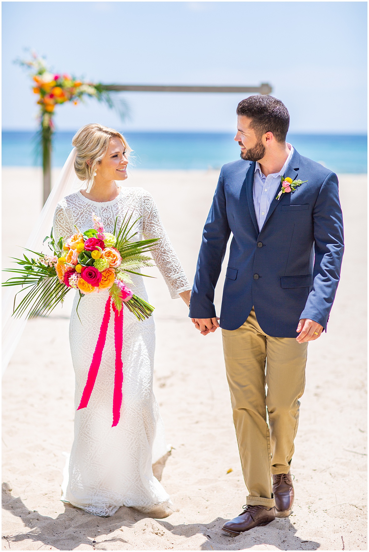 Elegant Beach Wedding | Marriott Singer Island | Palm Beach, FL | Married in Palm Beach | www.marriedinpalmbeach.com | Krystal Zaskey Photography