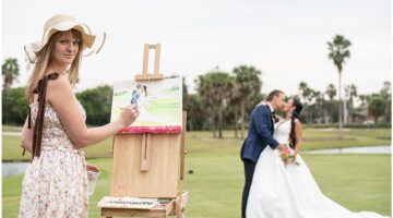 Wedding Live Painters | West Palm Beach, FL | Married in Palm Beach | www.marriedinpalmbeach.com | Yolanda Hill Photography