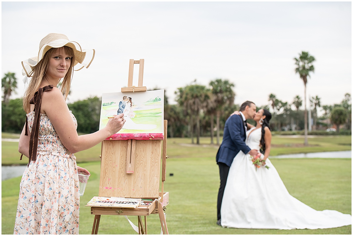 Wedding Live Painters | West Palm Beach, FL | Married in Palm Beach | www.marriedinpalmbeach.com | Yolanda Hill Photography